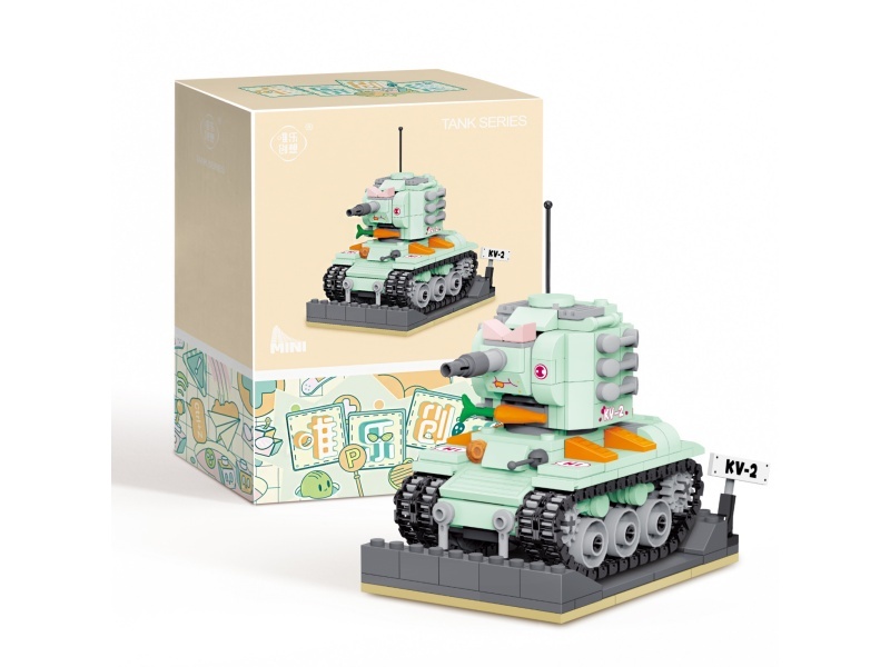 Soviet KV-2 Heavy Tank Building Blocks 443PCS