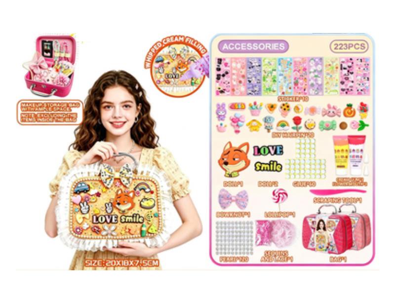 223PCS Zootopia DIY Cream Gel Makeup Bag Making Set