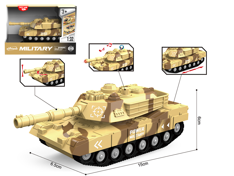 1:32 Friction Tank(Sound & Lights)