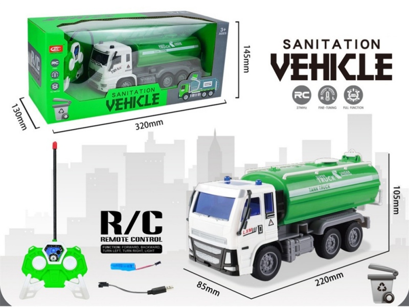4-Channel RC Garbage Truck