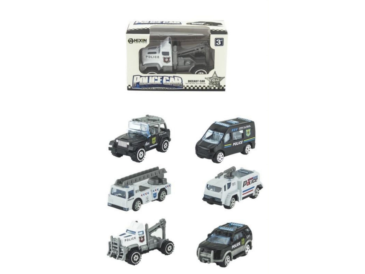 Alloy Taxi Police Car
