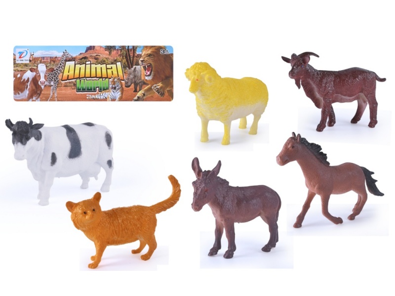Solid Simulation Animal 6Pcs
