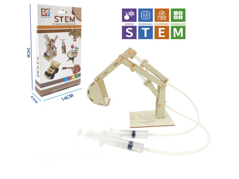 DIY Wooden Hydraulic Excavator