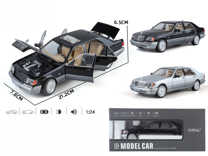 1:24 Mercedes-Benz S-Class W140‌ Streetcar Version Alloy Car