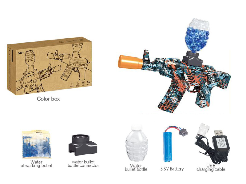 AK Water Bullet Gun With Flash Silencer