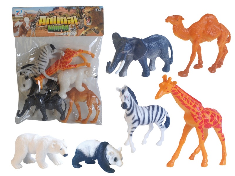 Pvc Simulation Animal 6Pcs