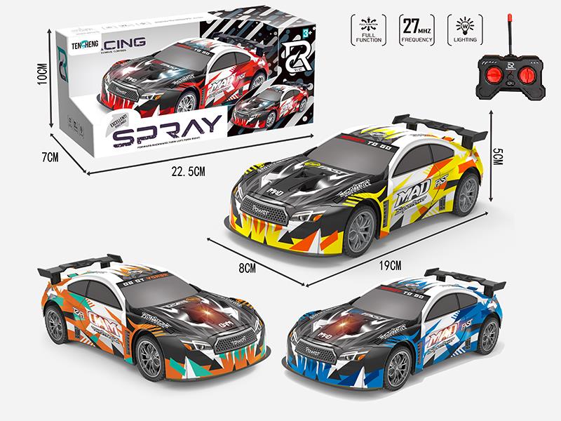 4 Channel Remote Control Car (With Lights)PVC Car Shell