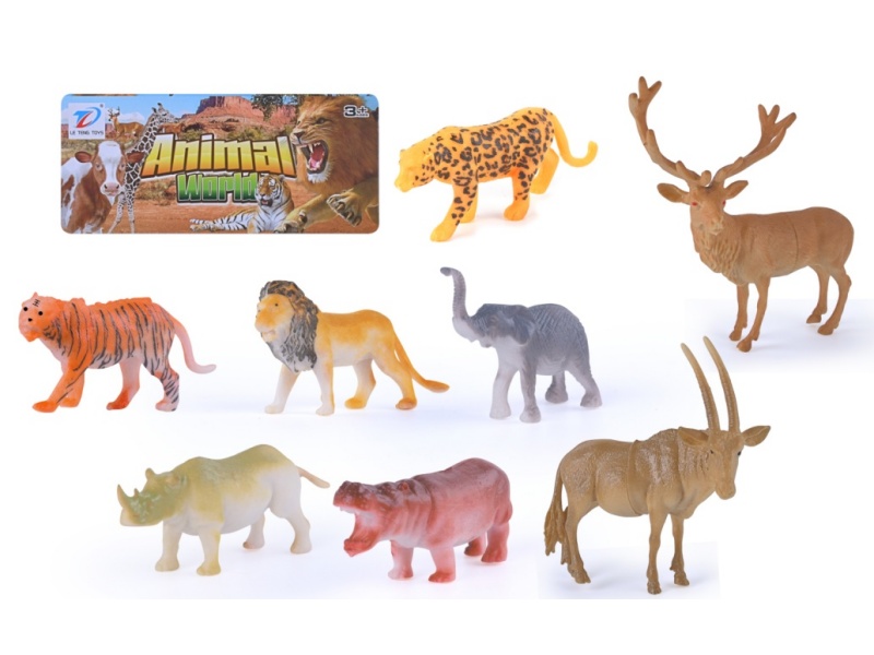 Solid Simulated Animal 8Pcs