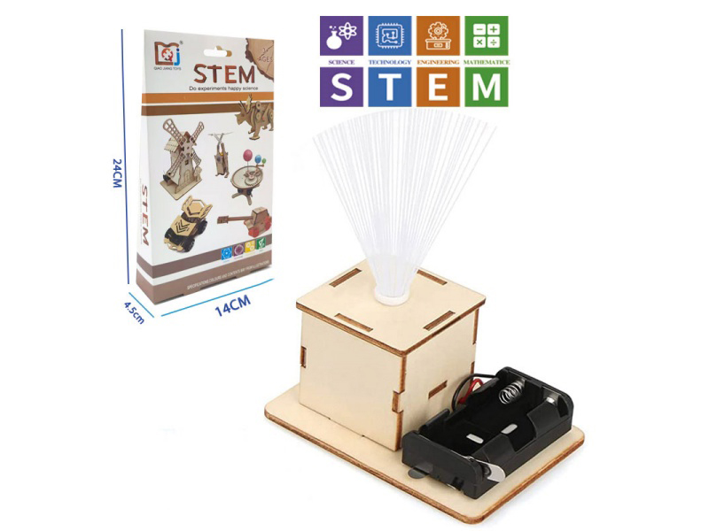 DIY Wooden Colorful Optical Fiber Lamp