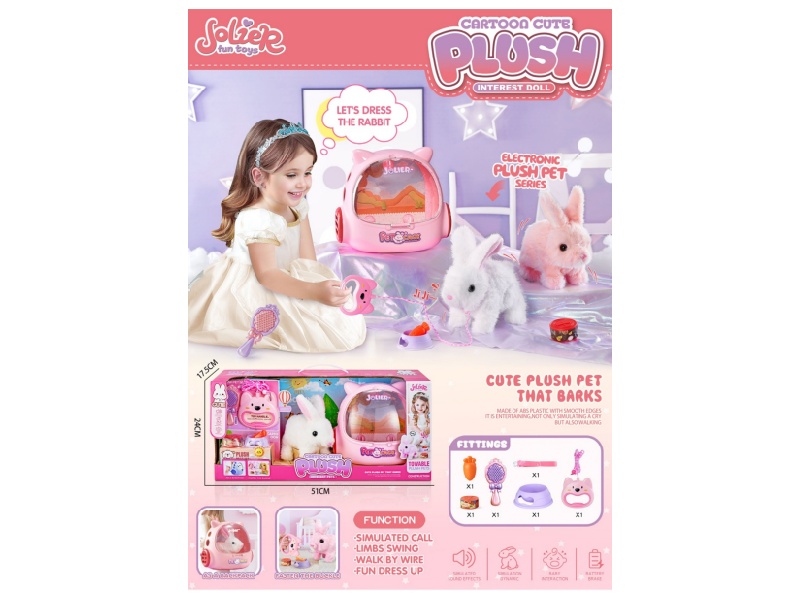 High And Low Fur Rabbits + Backpack + Back Rope + Comb + Bones + Can + Bowl + Traction Device