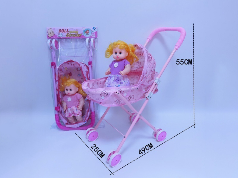 Iron Stroller + 12-Inch Chubby Girl