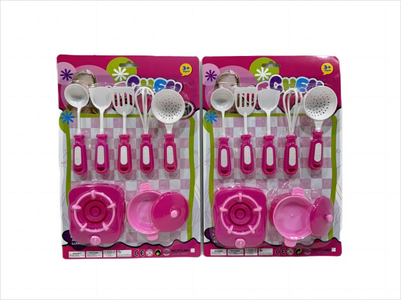 Realistic Color Cartoon Tableware (2 Mixed Sets)