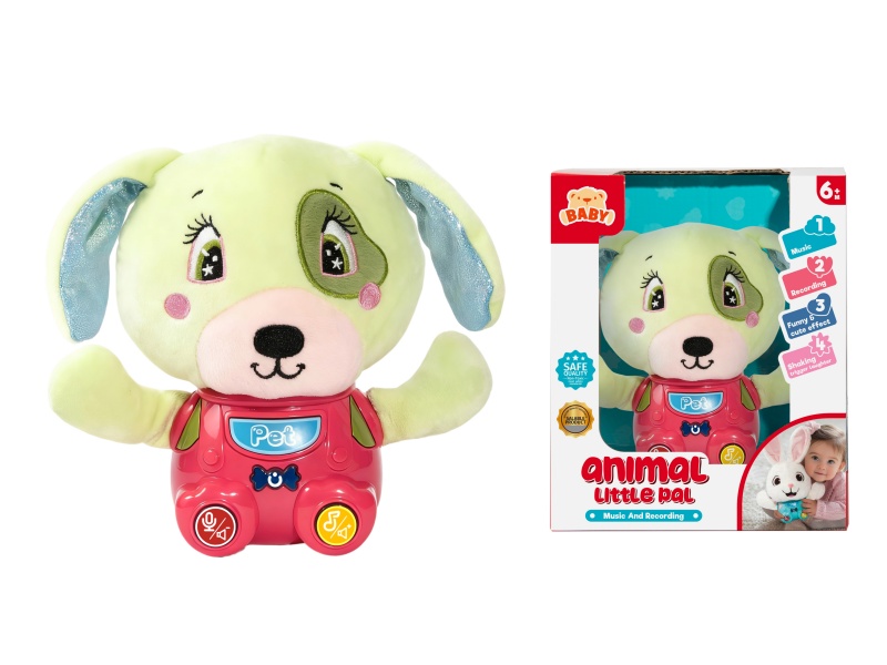 Green Dog Multifunctional Soothe Plush Toys
