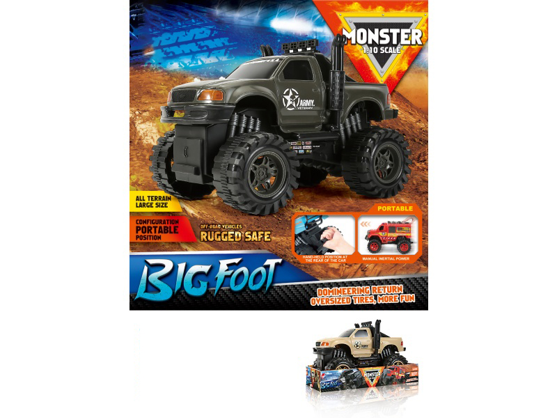 1:10 Fire Wheel Military Inertial Vehicle