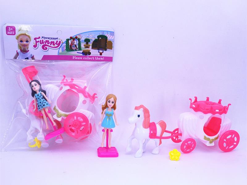 Doll And Carriage Set