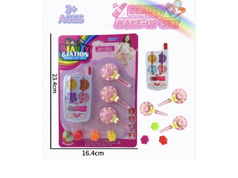 Mobile phone, makeup, accessories and toys come with 3 hat clips and 3 clips