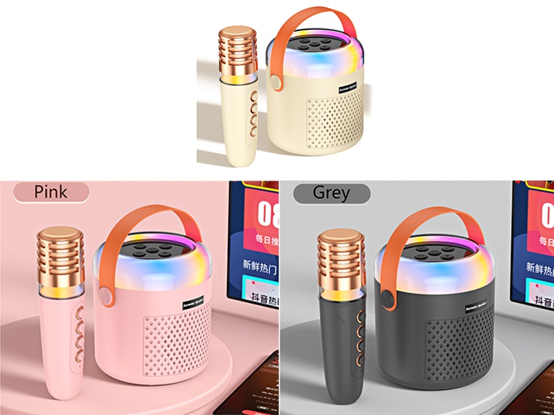 Wireless Bluetooth Microphone Karaoke Speaker(Single Microphone)