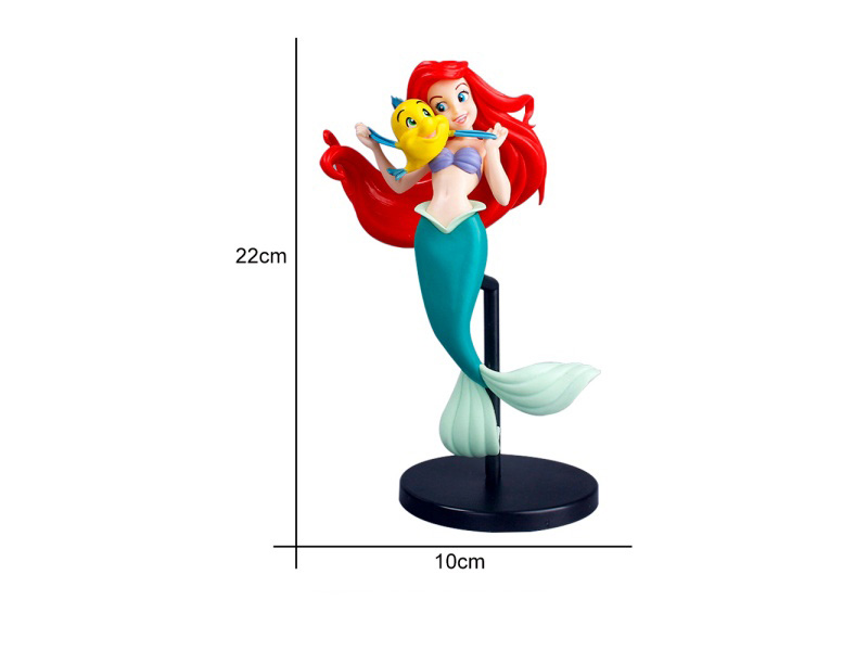 Solid Pvc Standing Mermaid Children'S Toy Figurine