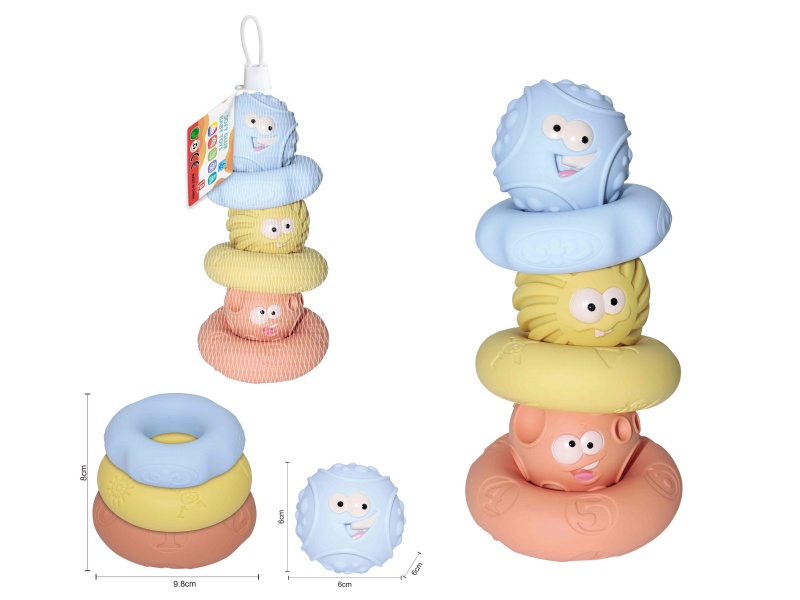 Soft Plastic Jenga Ball 6pcs