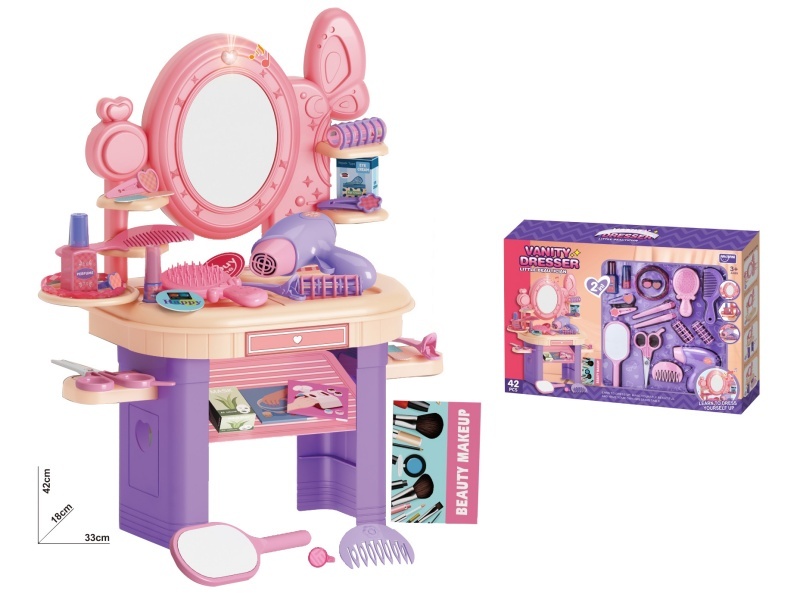 Multi-Functional Dressing Table Set (42 Pcs) With Lights And Music