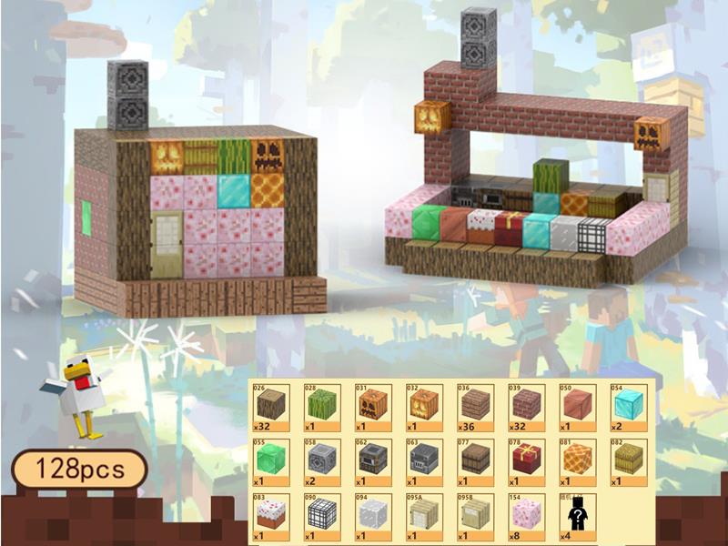 Bakeshop Magnetic Cube Building Blocks 128pcs