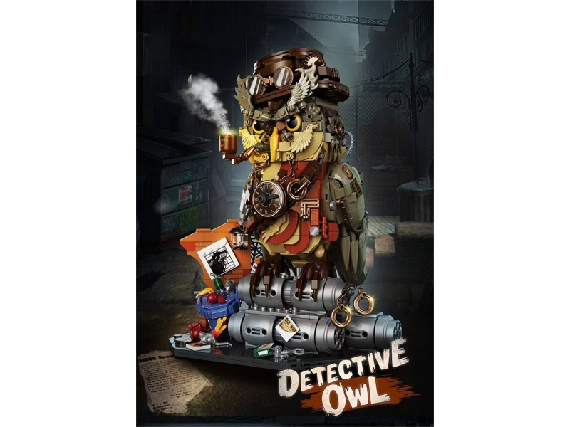 Detective Owl Building Blocks