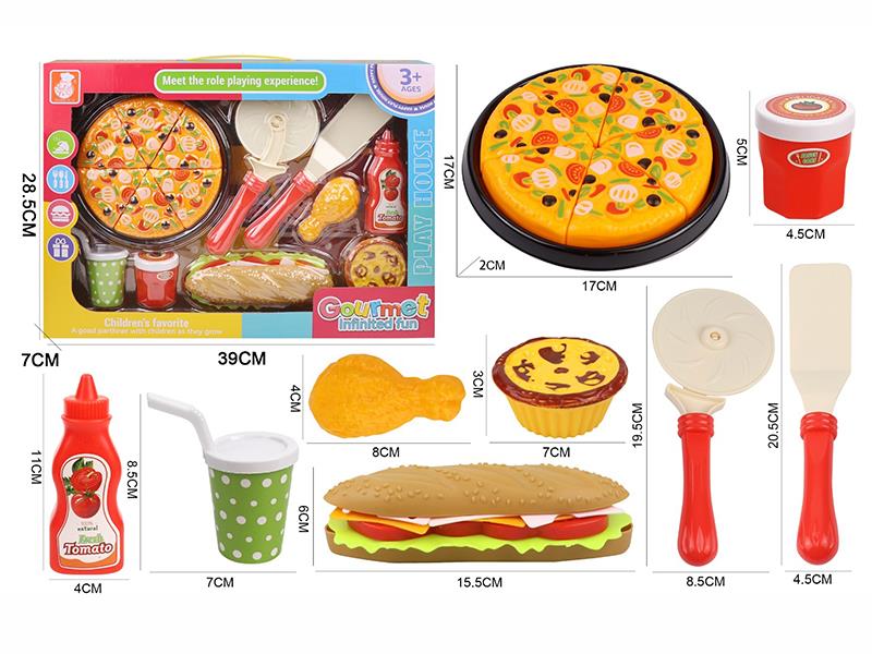 Hamburgers Pizza Set
