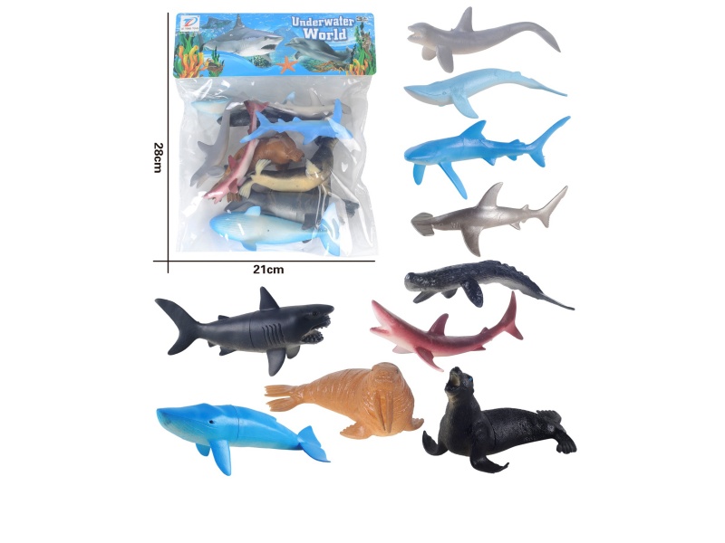 Pvc Simulates Ocean 10Pcs
