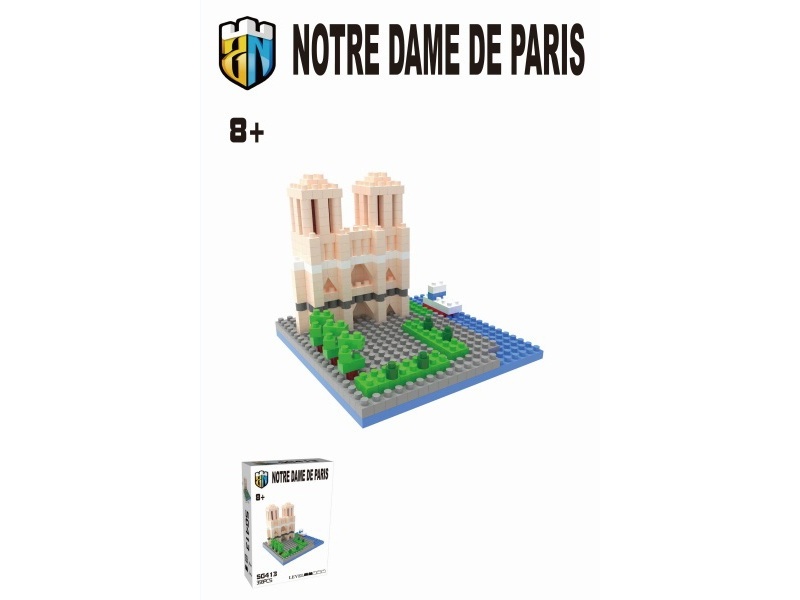 358 PCS Of Building Blocks For Notre-Dame De Paris
