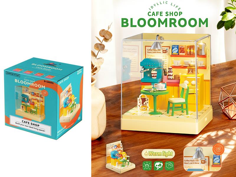 DIY Cafe Shop Miniature Scene Toys 72pcs