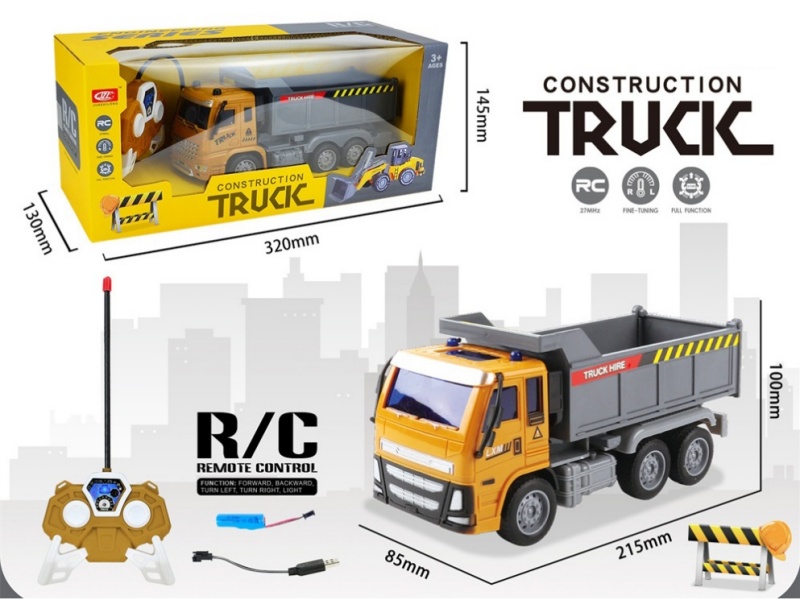4-Channel  Remote Control  Engineering Truck