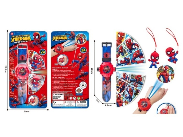 Spider-Man Projection Watch (With Figurine)