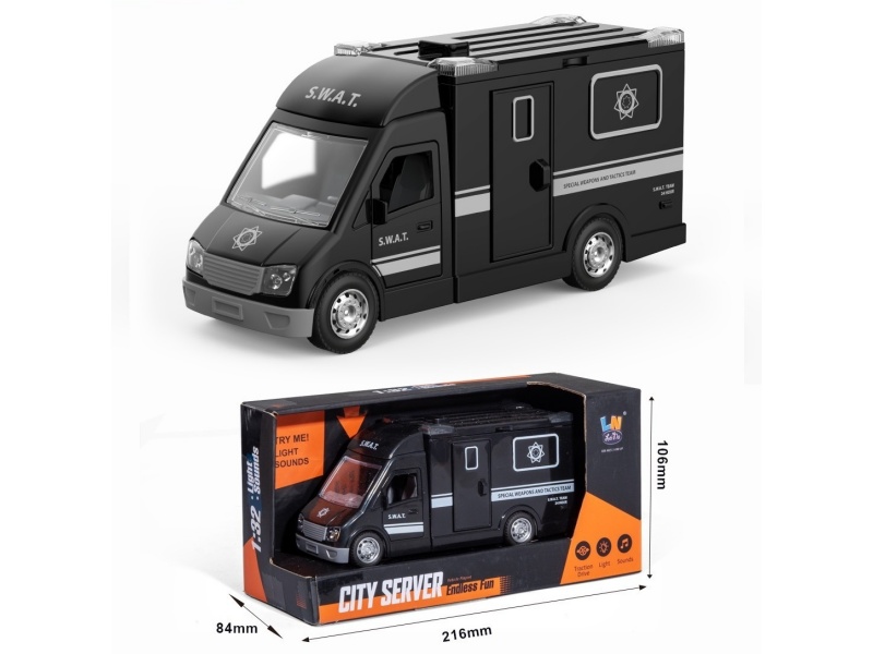 Audio-Visual Inertial Special Police Vehicle