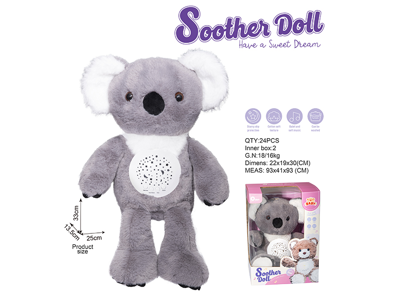 Soothe Plush Toys With Lights And Music - Koala