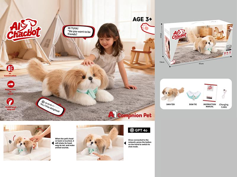 Electric Plush AI Compnion Pet Shitzu