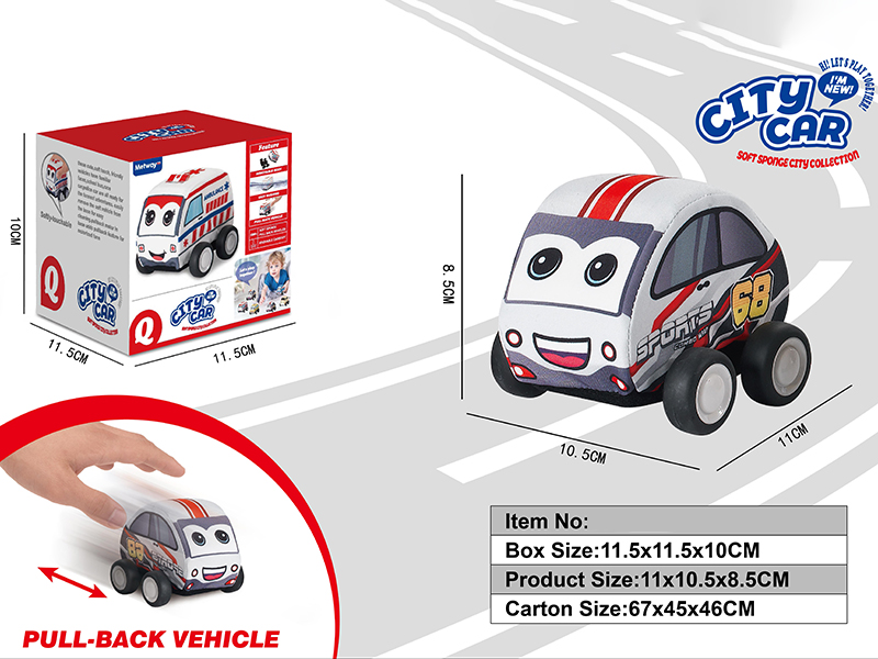 Pull Back Cloth Racing Car