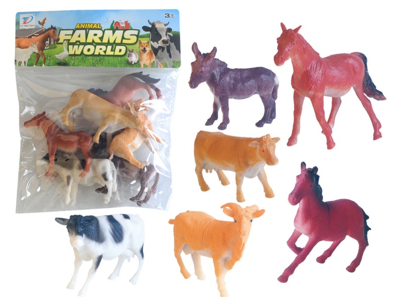 Pvc Simulation Farm Animal 6Pcs