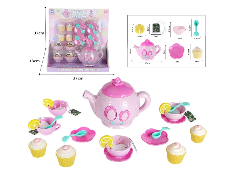 Musical Teapot Play Set 25pcs