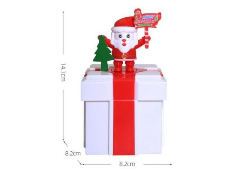 Food Grade Gift Box Square - Red Santa Claus Style