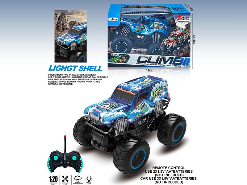 4CH Remote Control PVC High-Speed Monster Truck With Lights