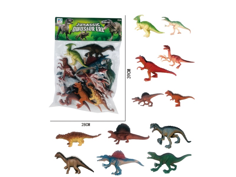 Pvc Simulation Dinosaur 12Pcs
