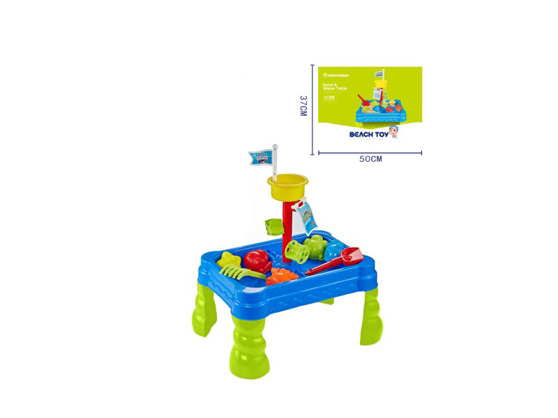 A 20-Piece Set Of Rectangular Beach Table