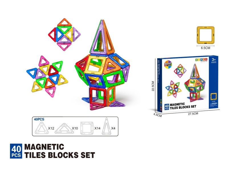 6.5Cm Strong Magnetic Magnetic Sheet -40Pcs