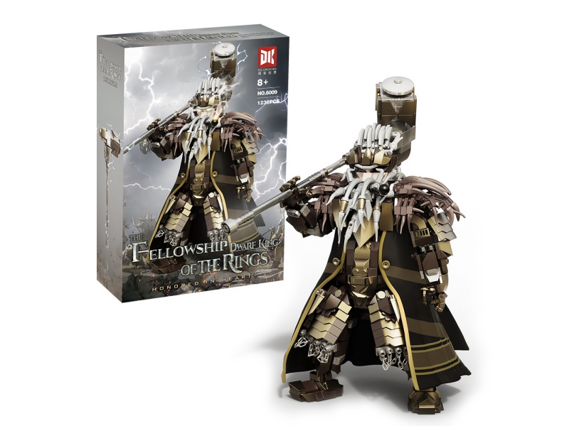 The Ring Guardian - Dwarf King Building Block Puzzle Assembly Toy 1238 Pieces +
