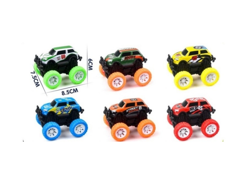 Two Inertial Metal Off-Road Vehicles