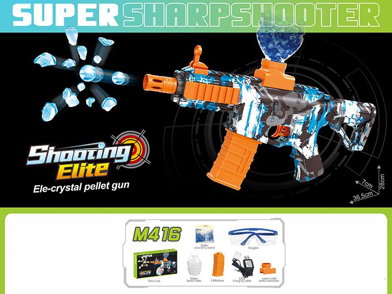 Electric M416 Water Bullet Gun With Lights