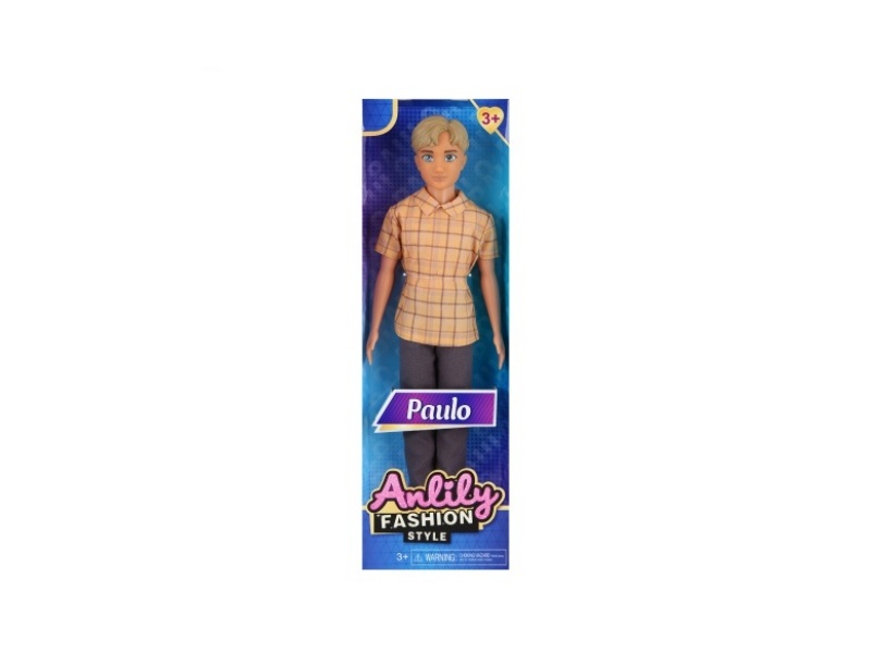 11.5-Inch Solid Male Doll (Brown Skin Color)