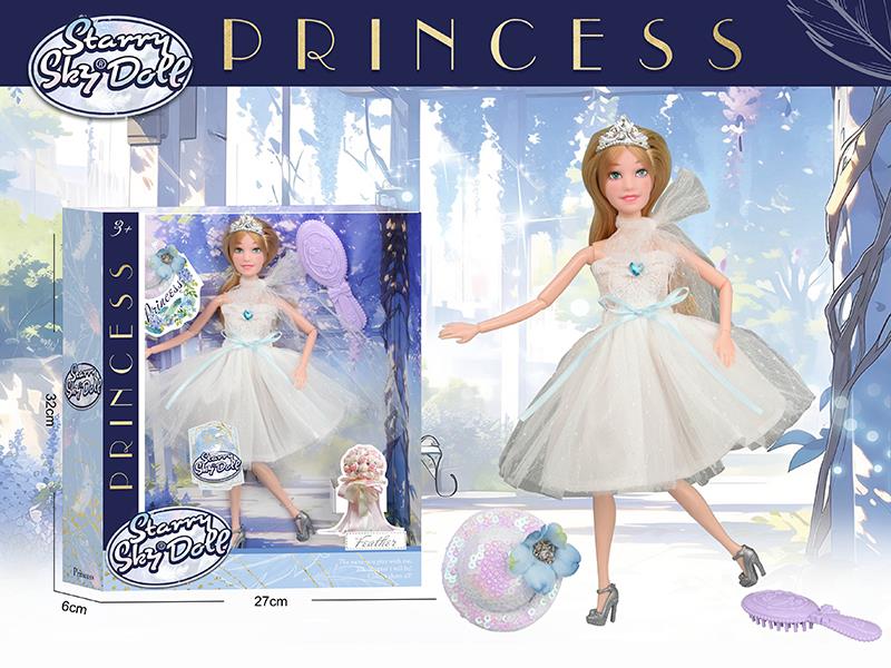11.5 Inch 11-Joints Feather Princess Doll