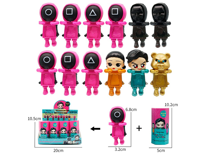 Squid Game Decorative Mini Figures 12pcs