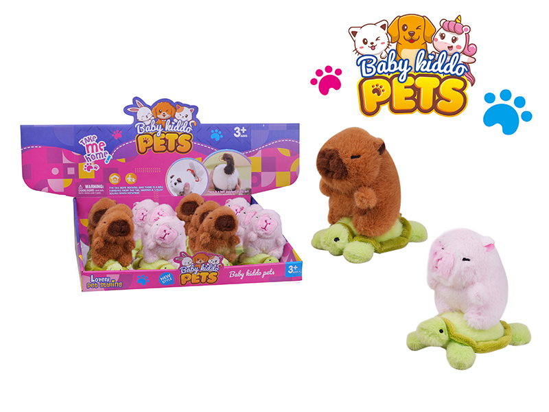 Plush String Plush Capybara Keychain Pendant 12PCS